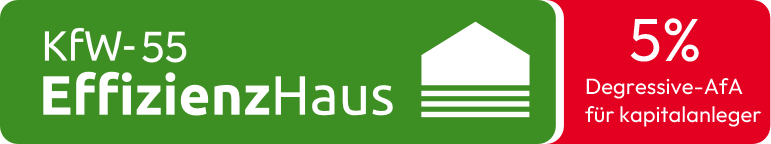 KfW-55 EffizienzHaus · 5% Degressive-AfA für Kapitalanleger